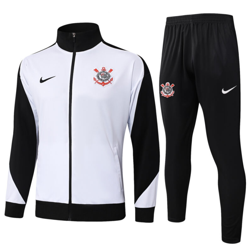 Conjunto Viagem Corinthians Branco 25/26