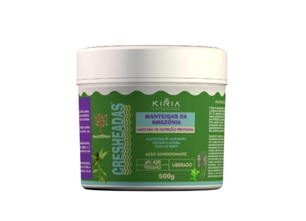 Blend de Manteigas da Amazônia 500g Nutrição Profunda e Recuperação Intensa para Cachos Danificados - Cresheadas