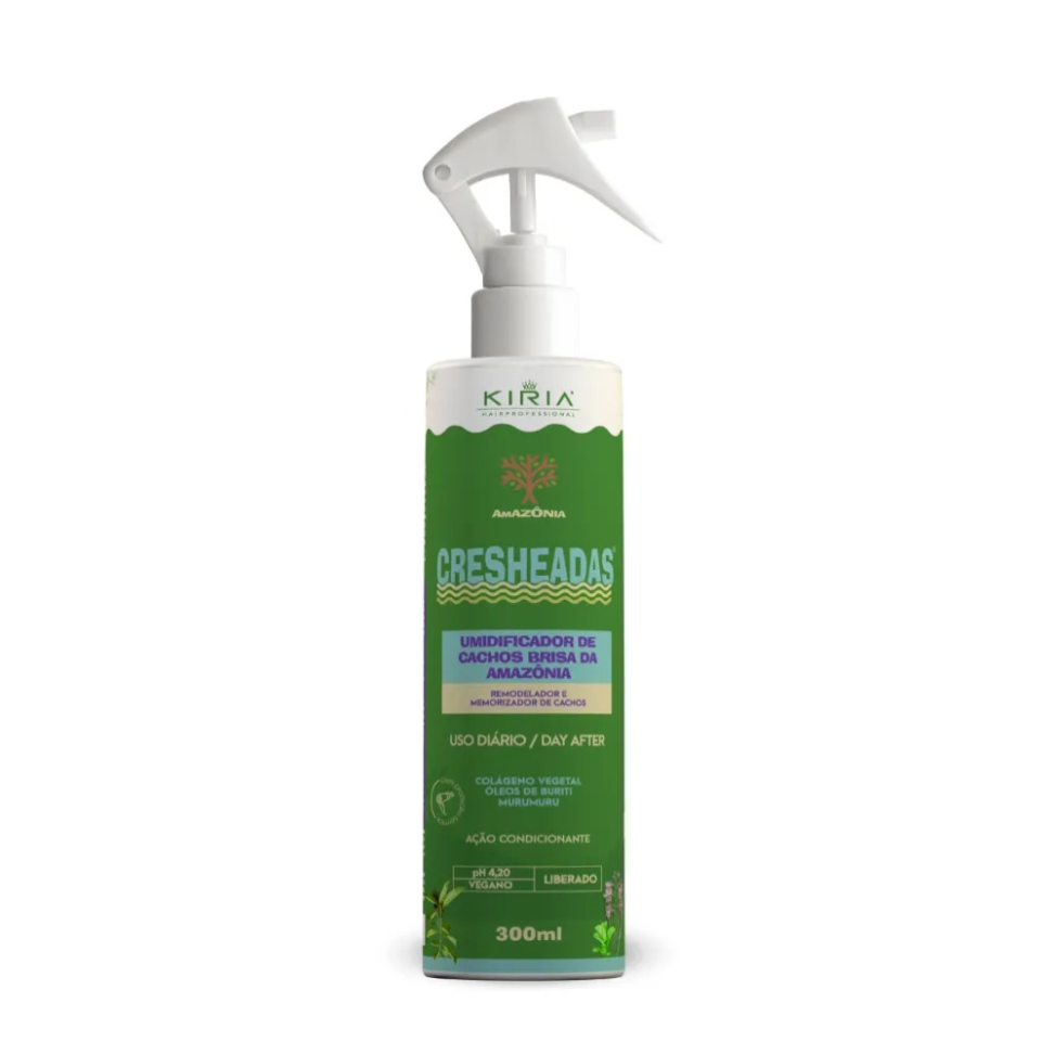 Umidificador de Cachos Cresheadas Amazônia 300ml - Definição Instantânea e Hidratação Profunda