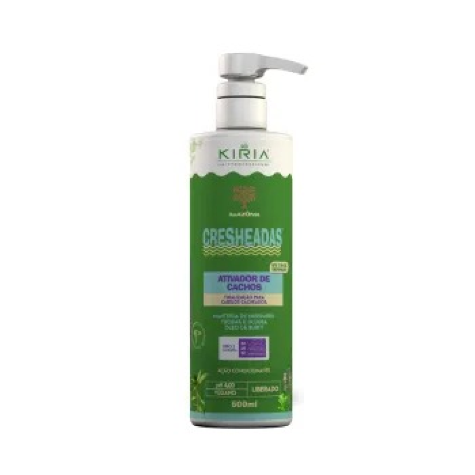Creme de Pentear Cresheadas Ativador de Cachos Amazônia 500ml - Hidratação Intensa e Cachos Definidos