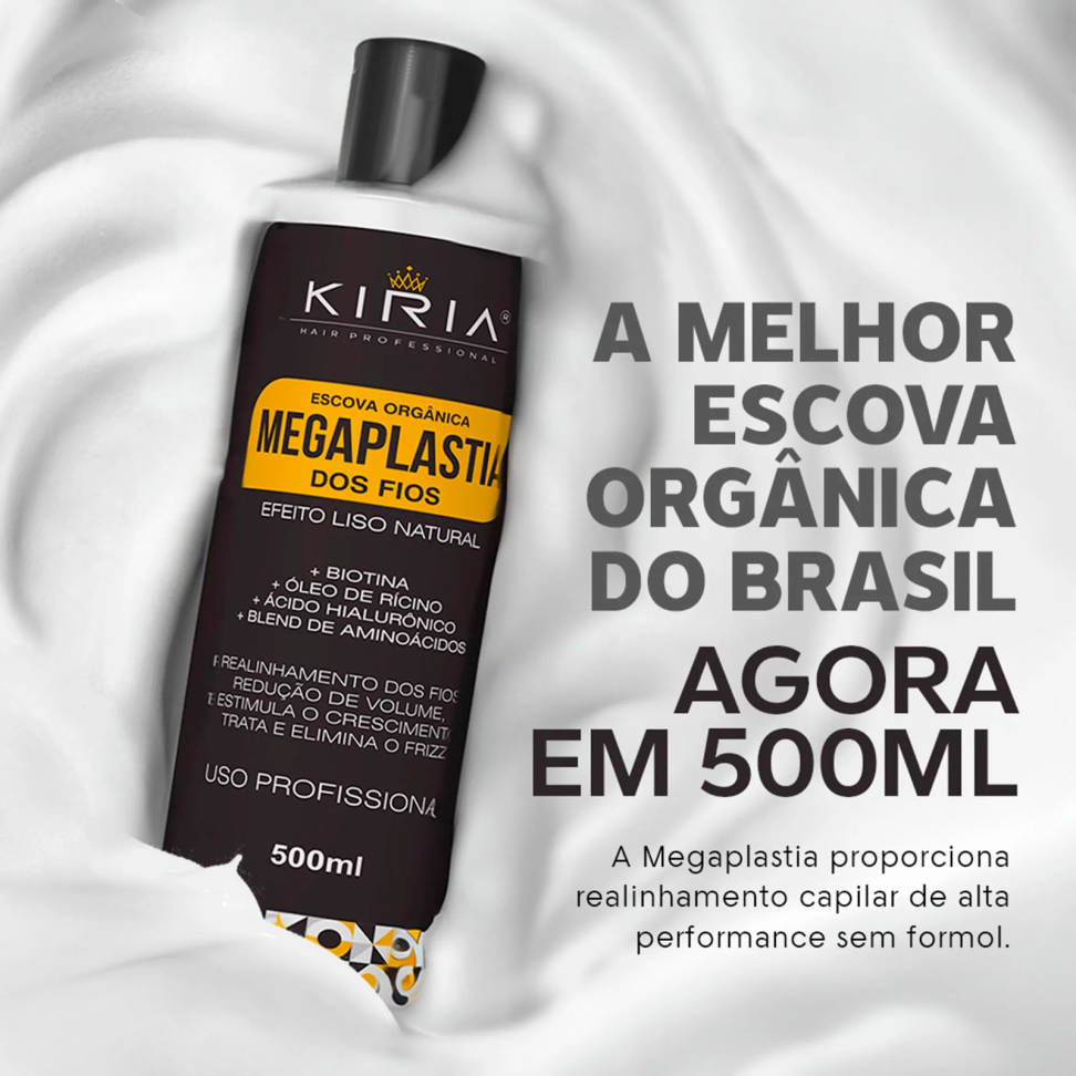 Escova Progressiva Organica Megaplastia - 500ml