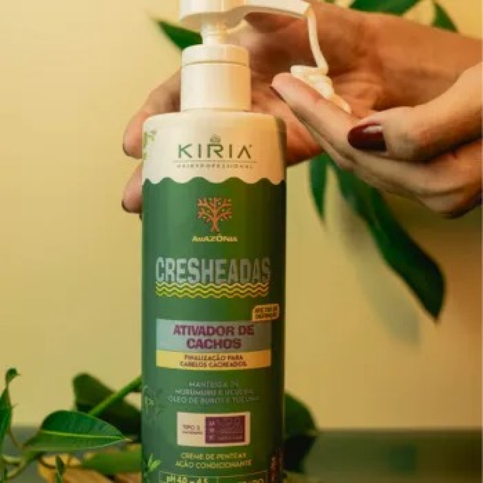 Creme de Pentear Cresheadas Ativador de Cachos Amazônia 500ml - Hidratação Intensa e Cachos Definidos