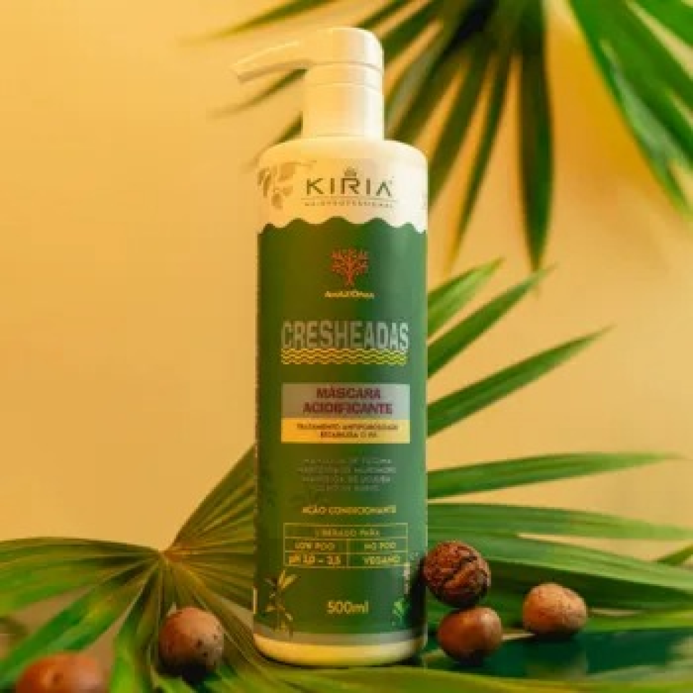 Máscara Acidificante Cresheadas Amazônia 500ml - Recuperação, Brilho e Maciez