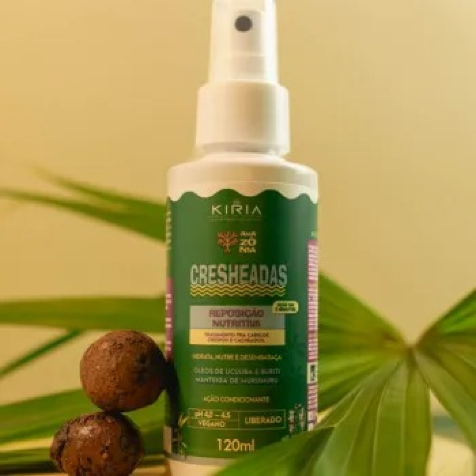 Reposição Nutritiva Instantânea Cresheadas Amazônia 120ml: Nutrição Imediata e Cachos Saudáveis