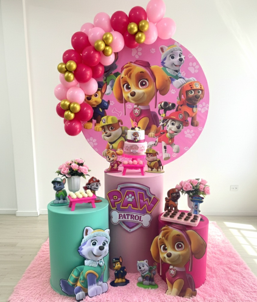 Kit Bronze Patrulha Canina Rosa Skye - #2