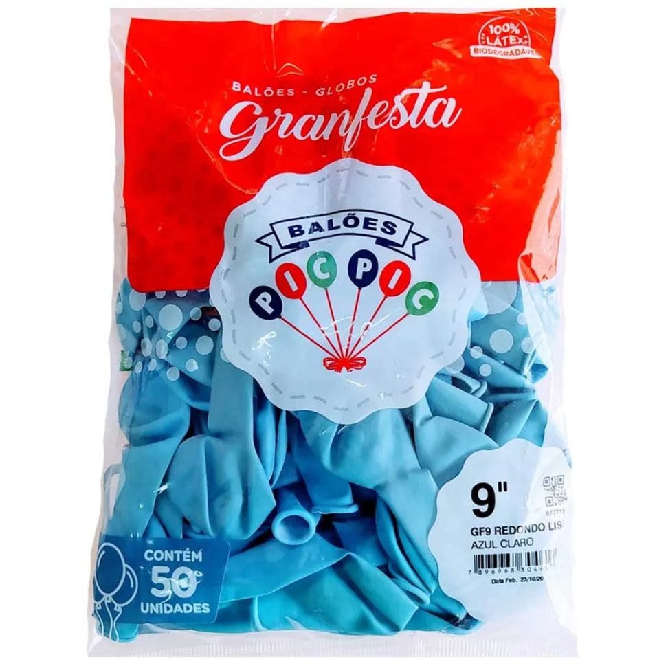 Balão Redondo Tamanho 9 Cores c/50 - Pic Pic - escolha a cor - #6