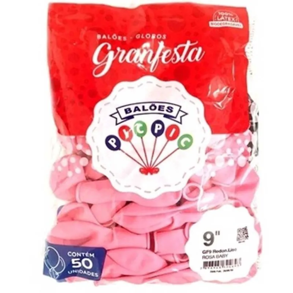 Balão Redondo Tamanho 9 Cores c/50 - Pic Pic - escolha a cor - #2