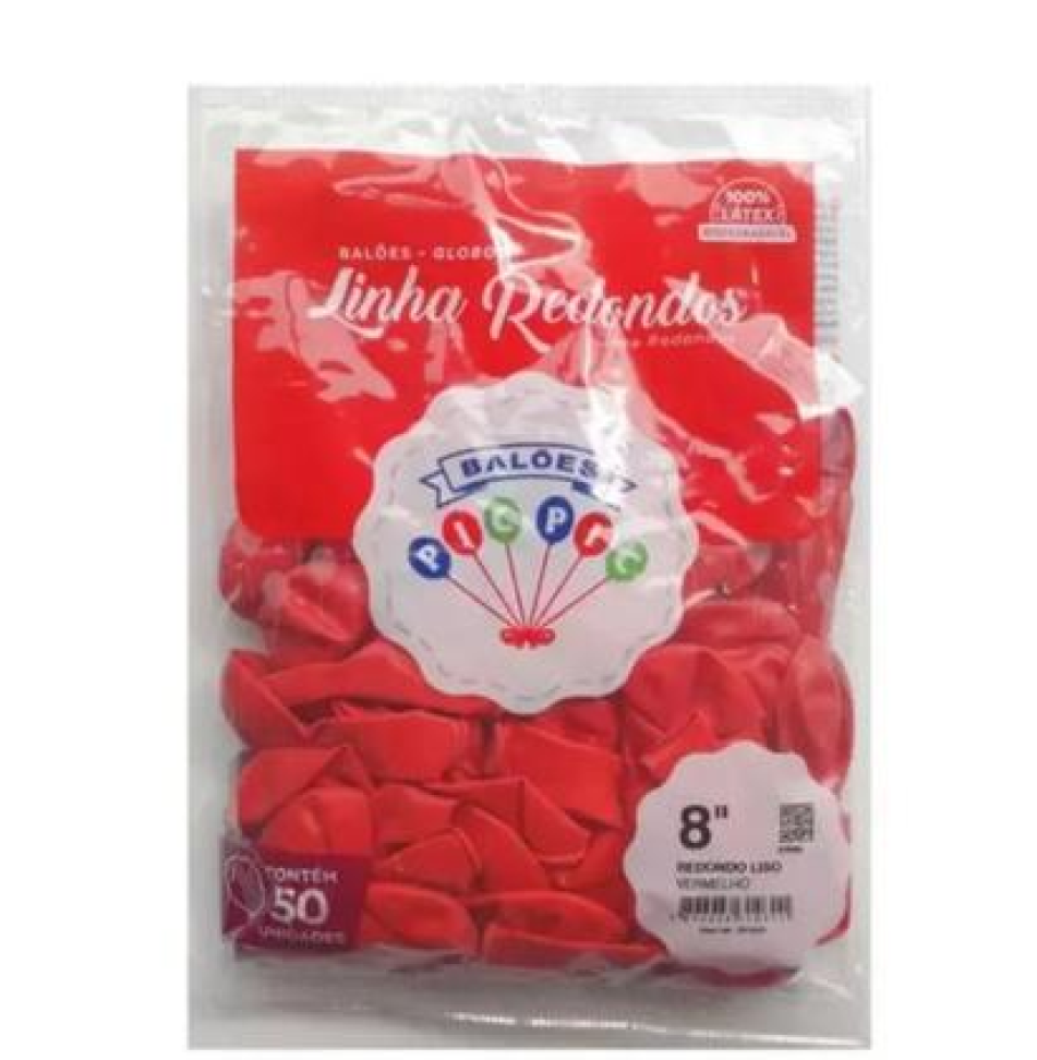 Balão Redondo Tamanho 8 Cores c/50 - Pic Pic - escolha a cor - #3