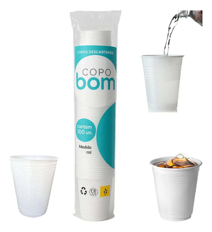 Copo Descartável Copo Bom De 180ml Cor Transparente - #2