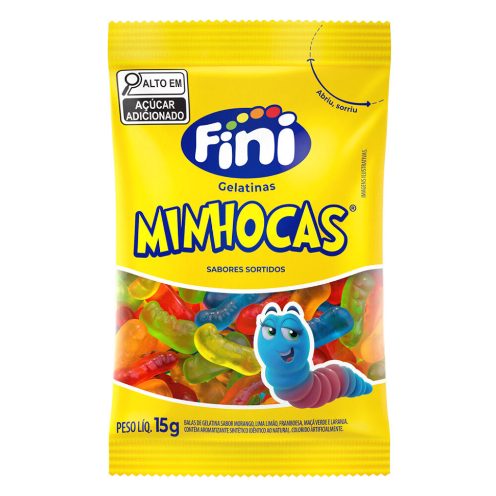 Mini Minhocas com 12x15g cada - Fini - #2