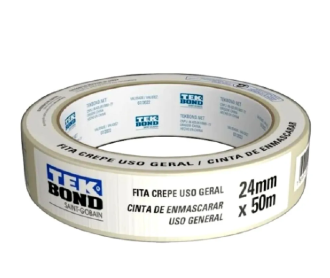 Fita Crepe 24mmx50m Tekbond - #1