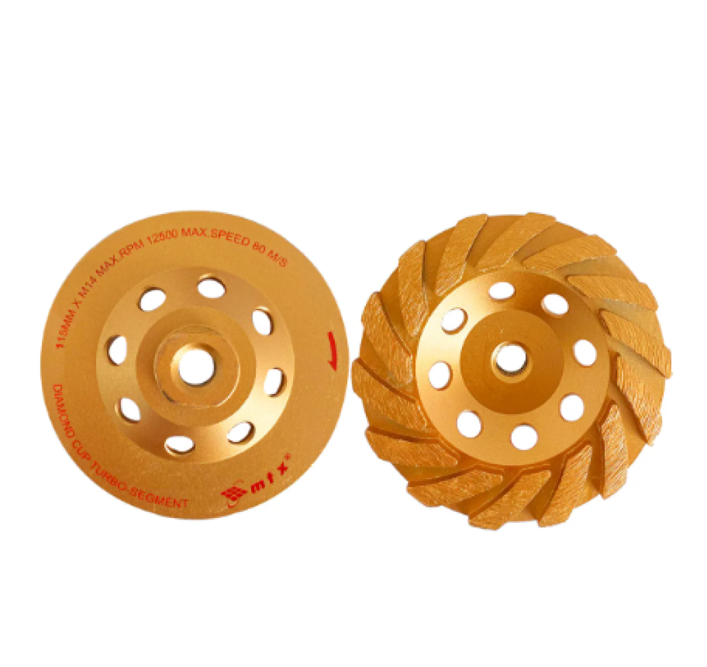 Rebolo Diamantado Turbo/segmentado 115mmxm14 Mtx Amarelo - #1