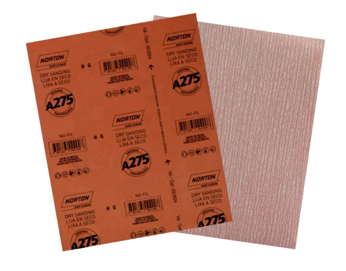 Lixa Seco Champagne Norton No-fil A275 Grão 80 Pacote 50 Un - #2
