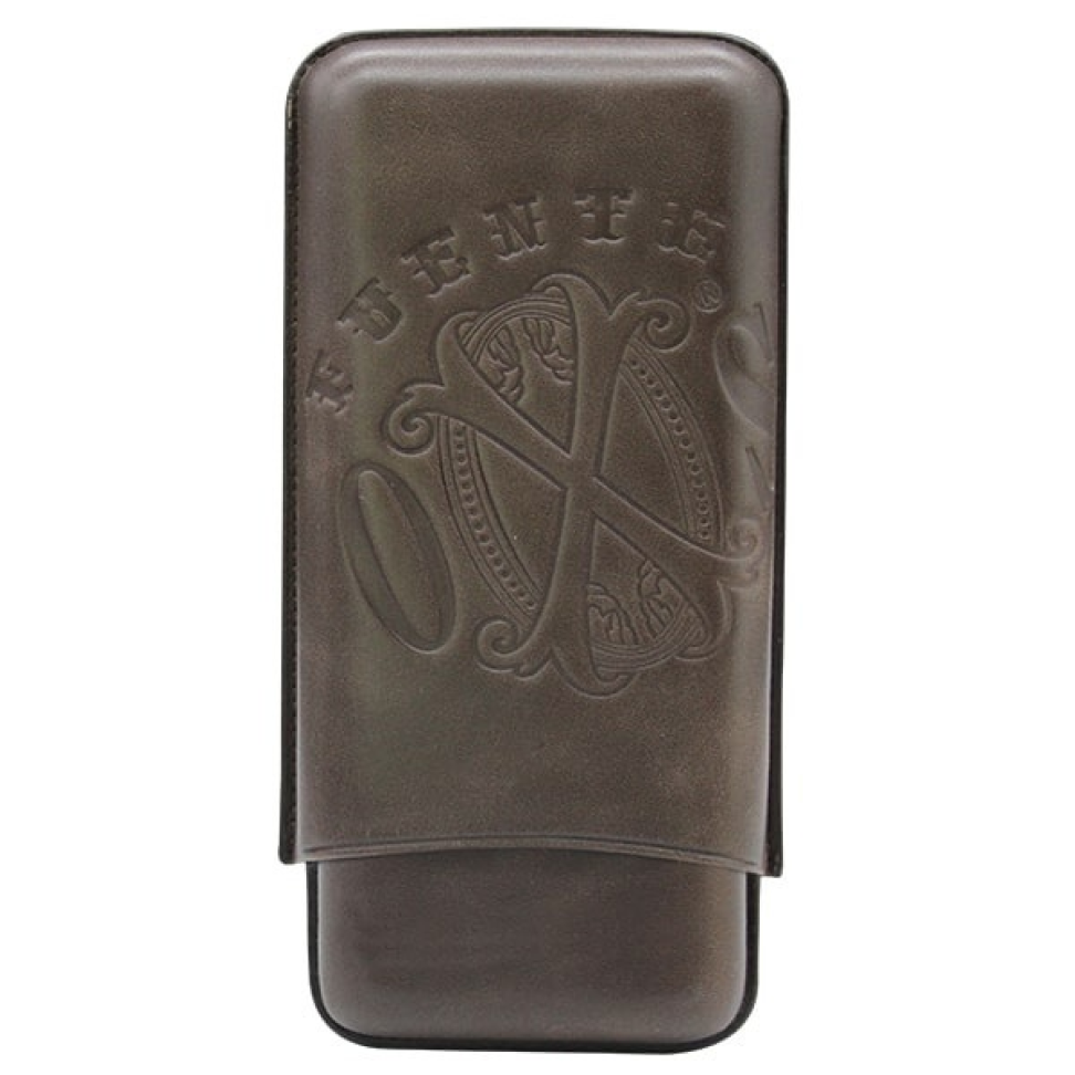 CASE PARA 3 CHARUTOS ARTURO FUENTE OpusX SOCIETY SPANISH NOBUK LEATHER - #1