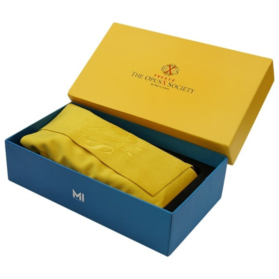 CASE PARA 3 CHARUTOS ARTURO FUENTE OpusX SOCIETY SPANISH NOBUK LEATHER - #1