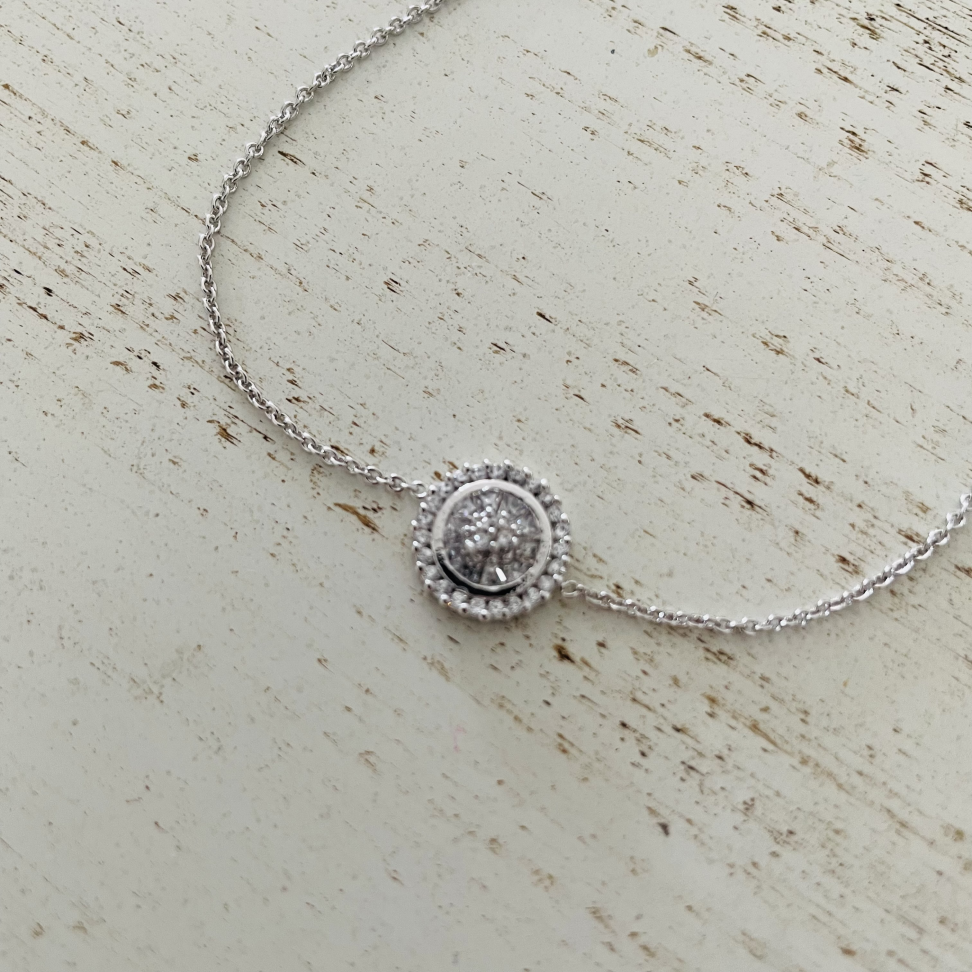 Pulseira Lia (Ping.Pizza no Ródio Branco) - #3