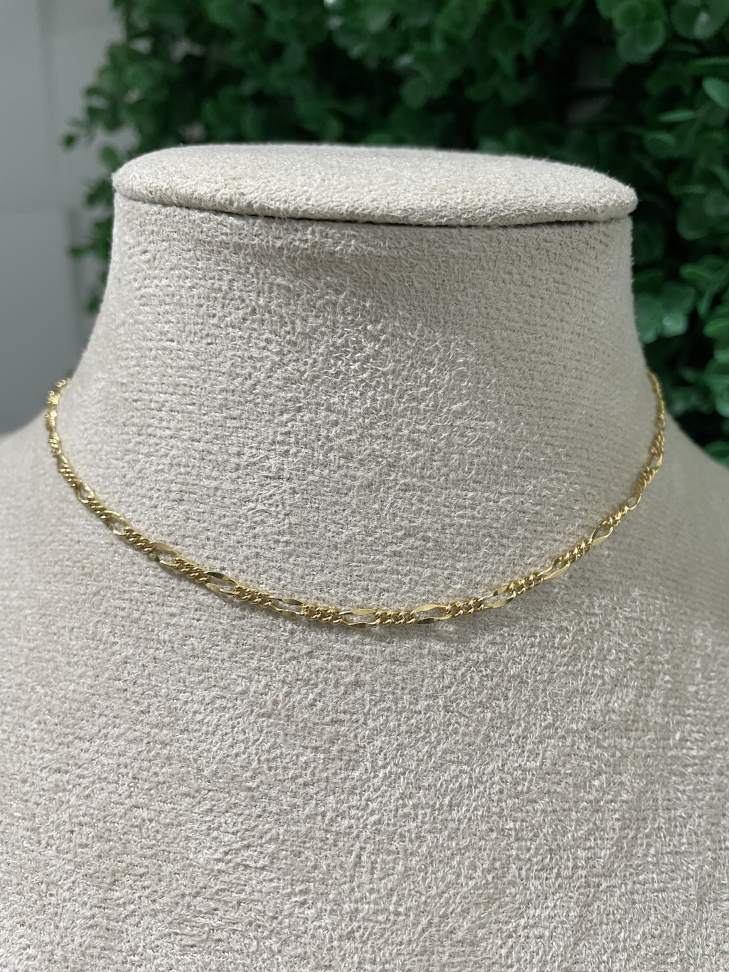Chocker Elos Curtos 35cm - semijoia