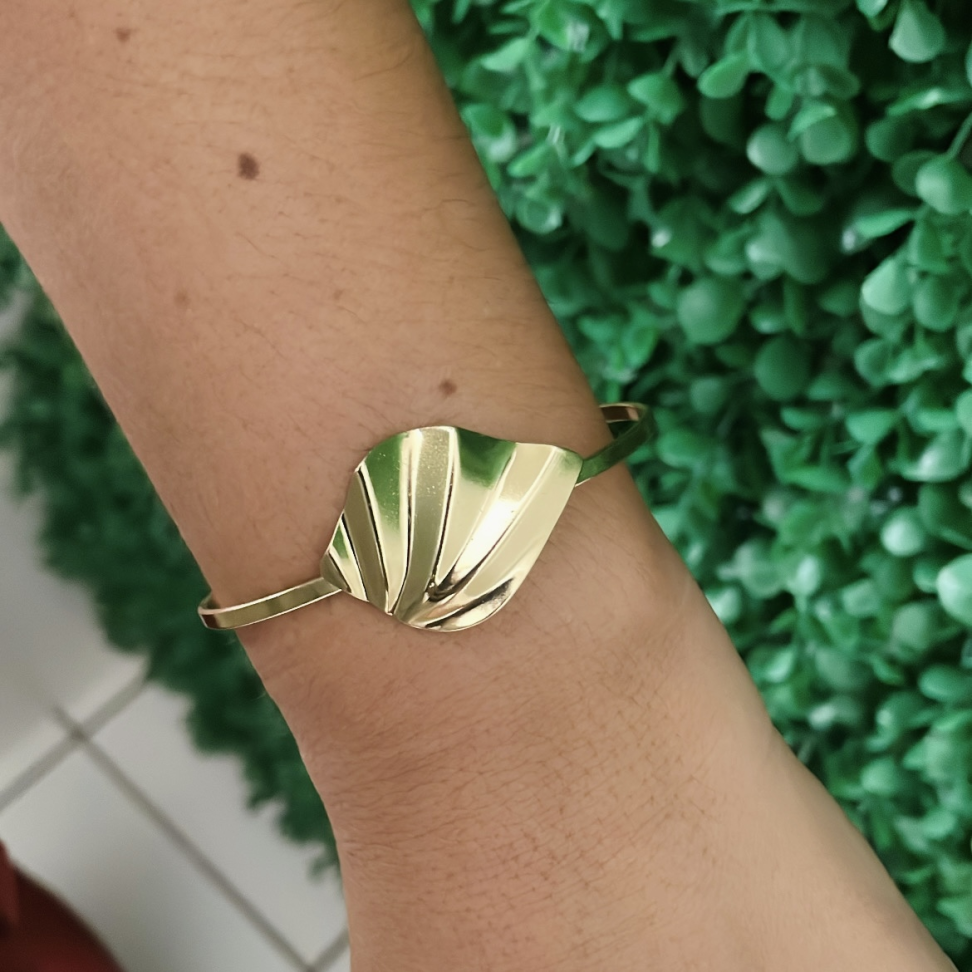 Bracelete orgânico- Semijoia