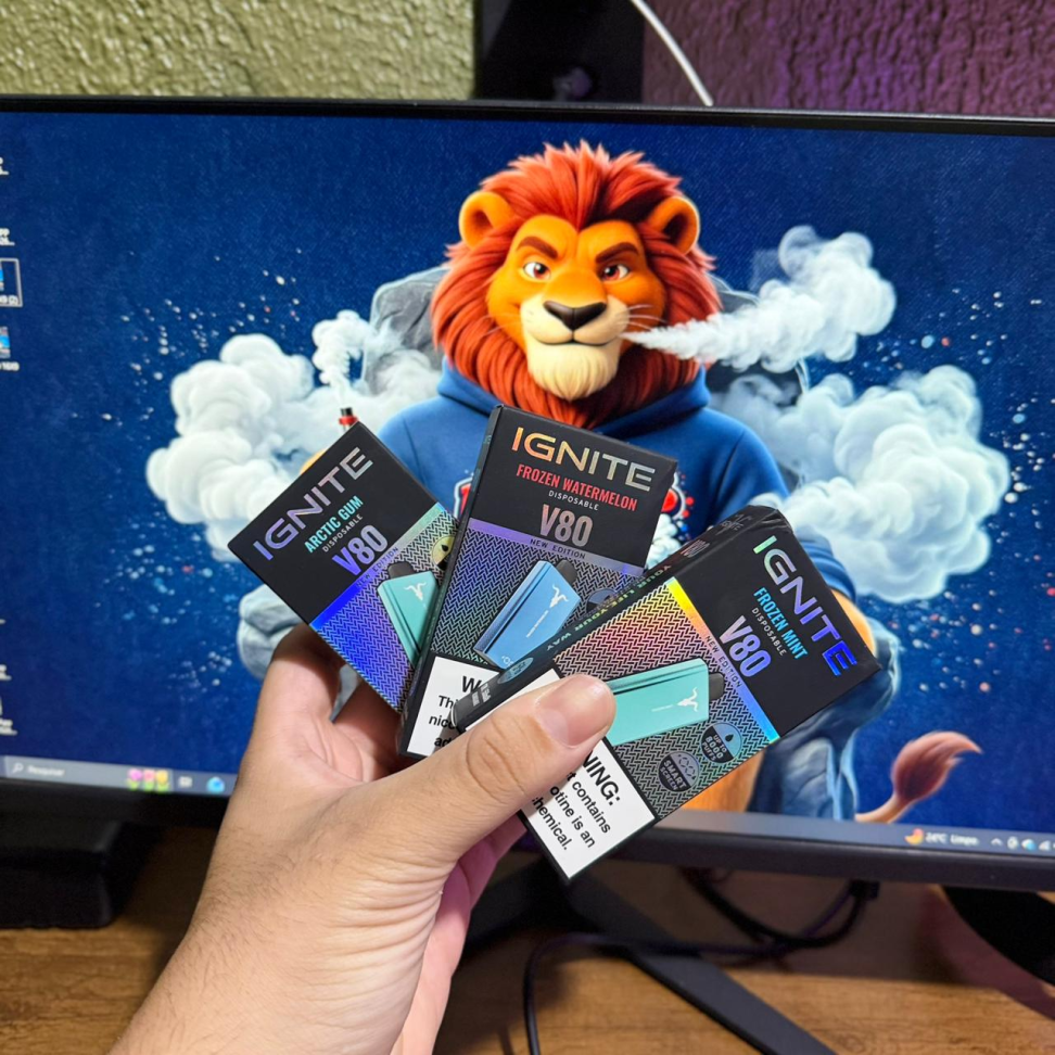 IGNITE V80 FROZEN - 8.000 PUFFS / MODELO GELADO DO V80!!