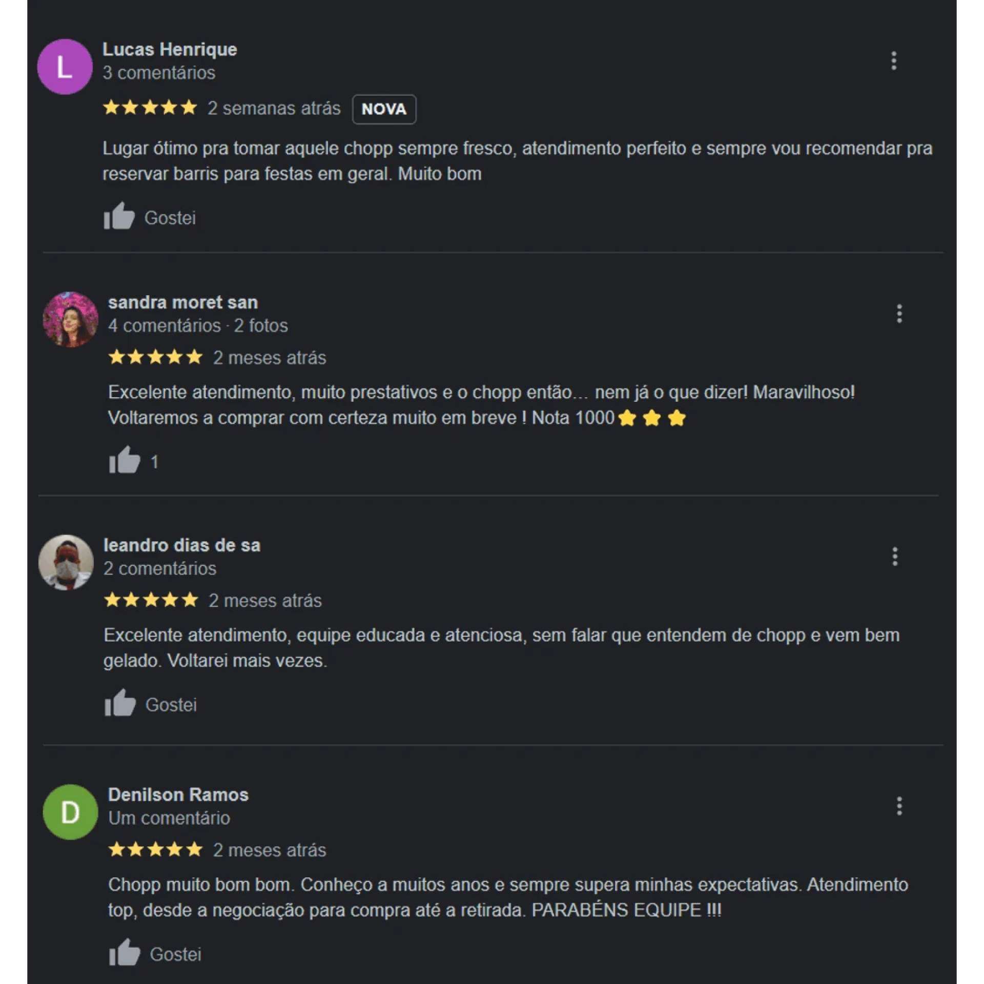 💯% de Satisfação