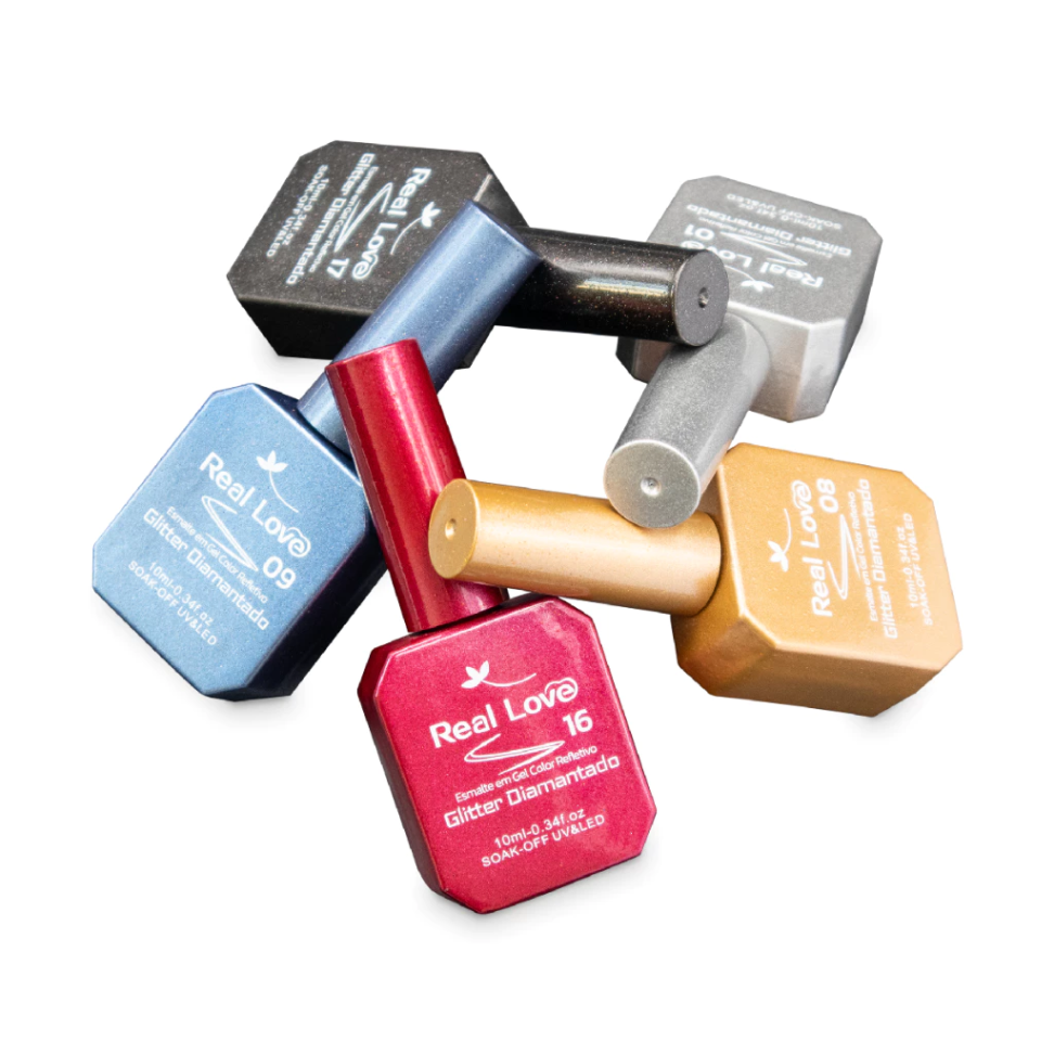Esmalte em gel Glitter Refletivo diamantado - Real Love - #2