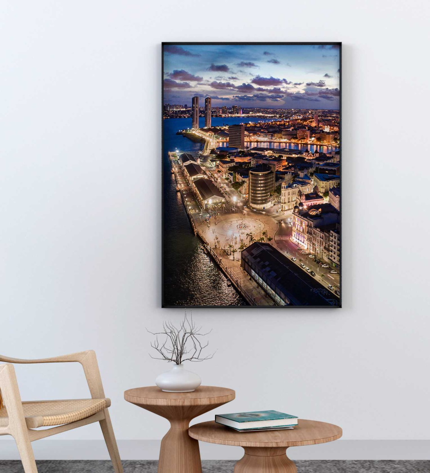 QUADRO MARCO ZERO  ANOITECER VERTICAL - #4