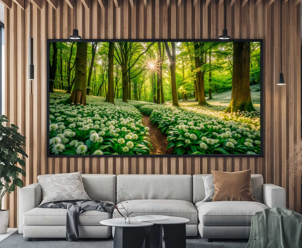 QUADRO PAISAGEM EM LINDA FLORESTA - #3