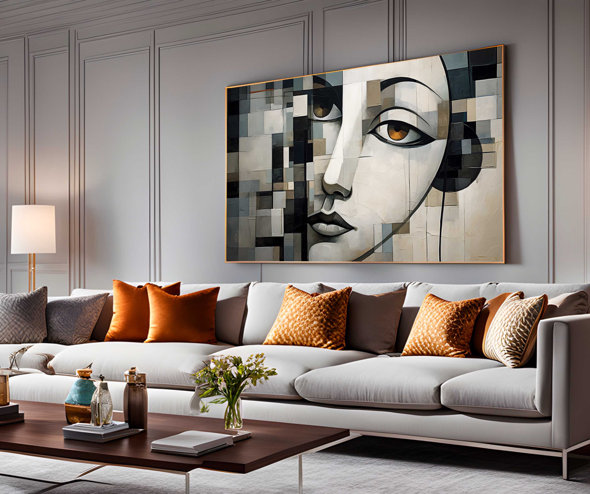 QUADRO BELA ARTE ABSTRATA MINMALISTA DECOR - #5