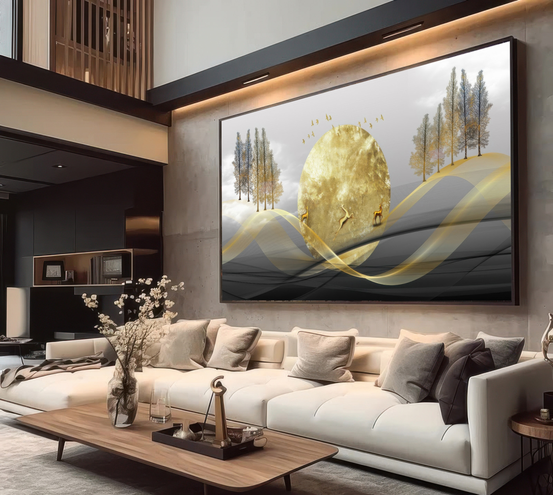 QUADRO ILUSTRAÇÃO EM ARTE DE PAISAGEM - #4