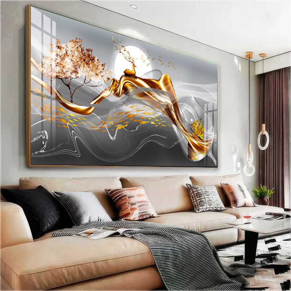 QUADRO ARTE DE DECORAÇÃO ABSTRATO EM 3D DECOR - #4