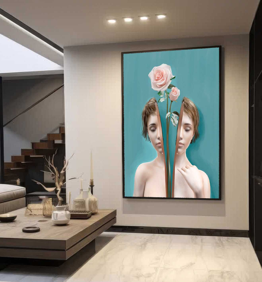 QUADRO EM ARTE MINIMALISTA DIVIDIDA - #2