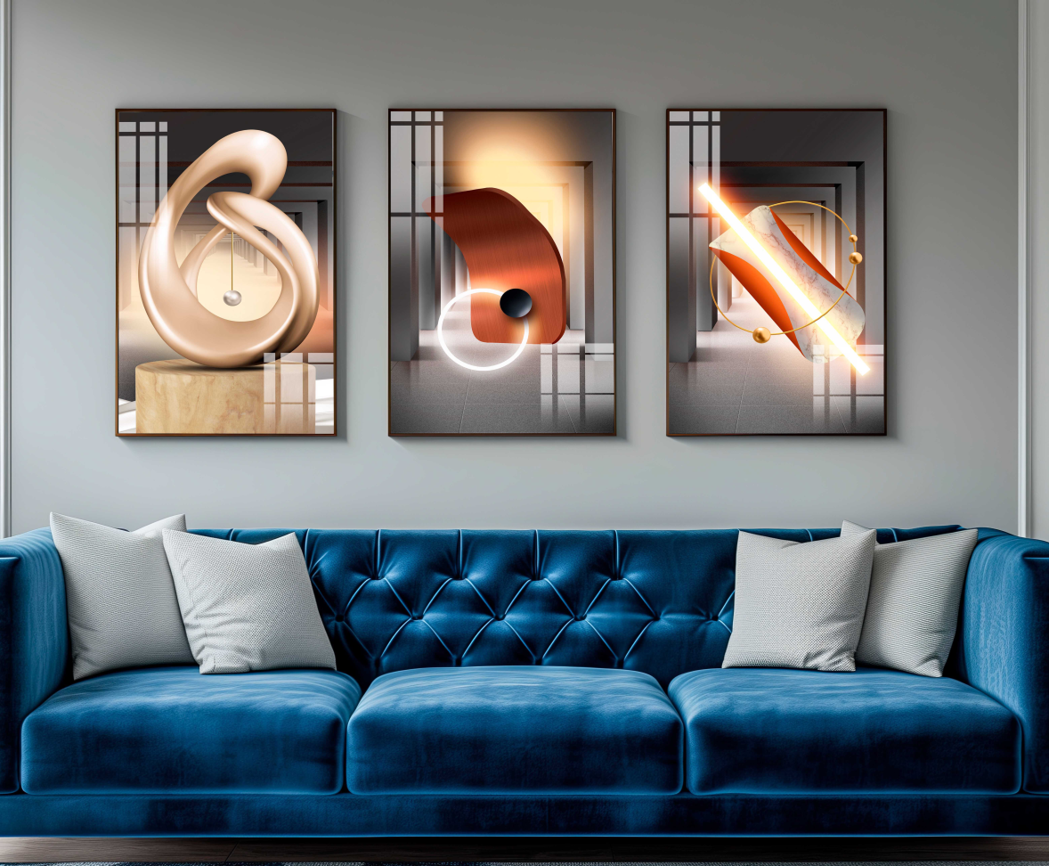 CONJUNTO GEOMETRICO MODERNO DECOR - #5