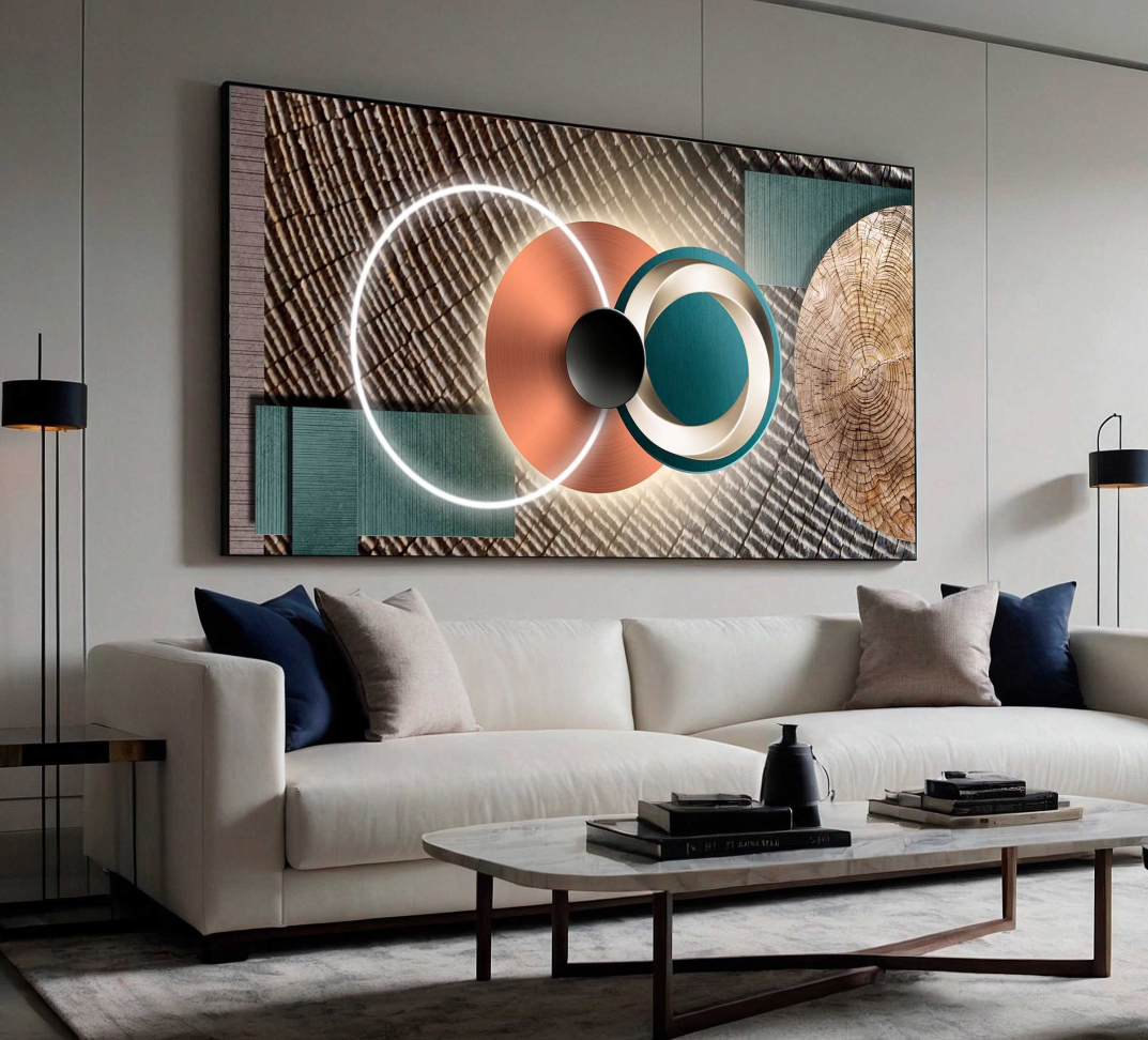 QUADRO UMA BELA ARTE GEOMETRICA MODERNA - #3