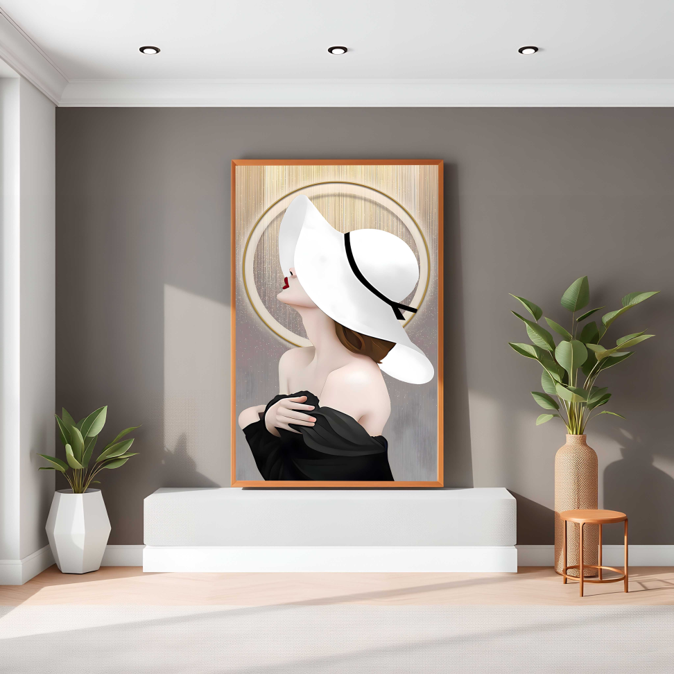 QUADRO MULHER ELEGANTE DECOR - #3