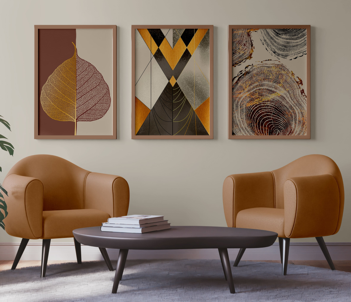 CONJUNTO ABSTRATO DECORADO - #2