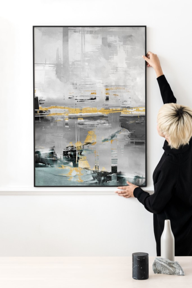 QUADRO ABSTRATO VERTICAL PERFEITO - #1