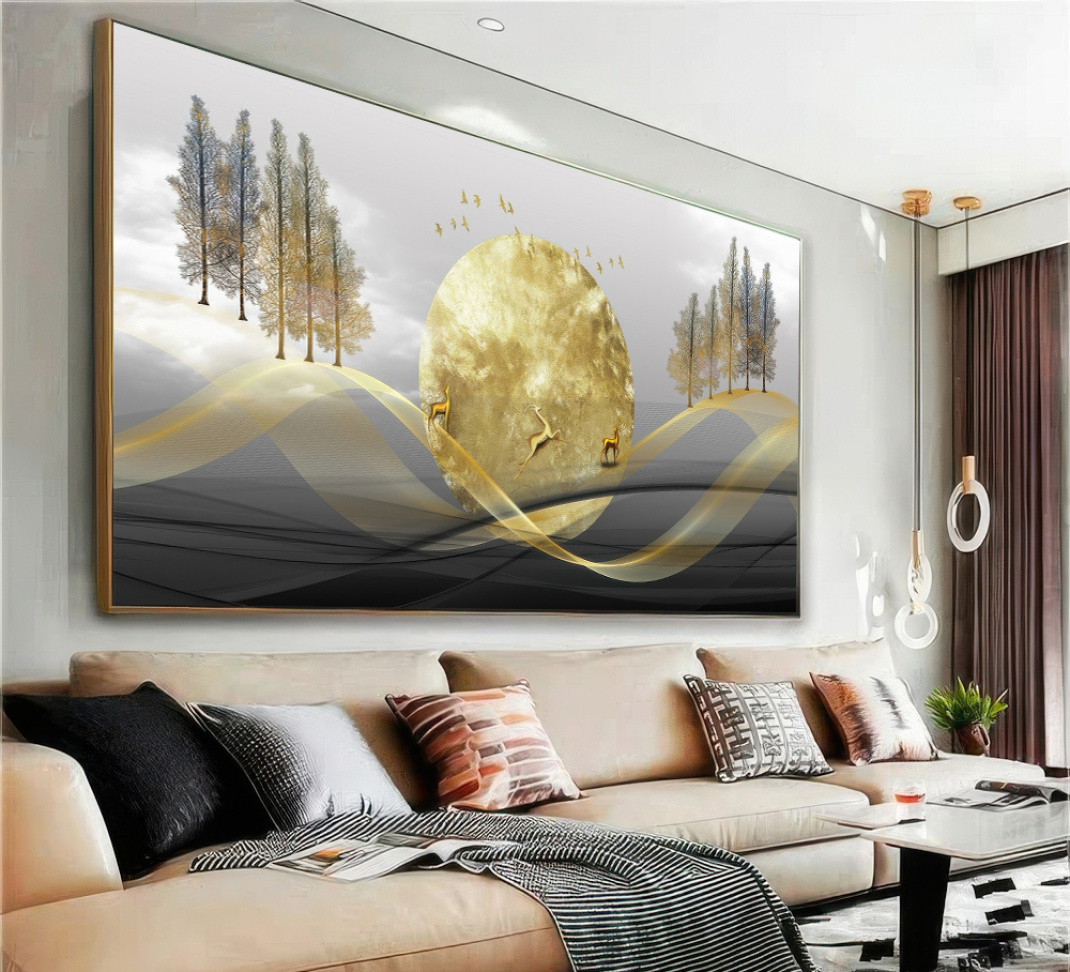 QUADRO ILUSTRAÇÃO EM ARTE DE PAISAGEM - #3