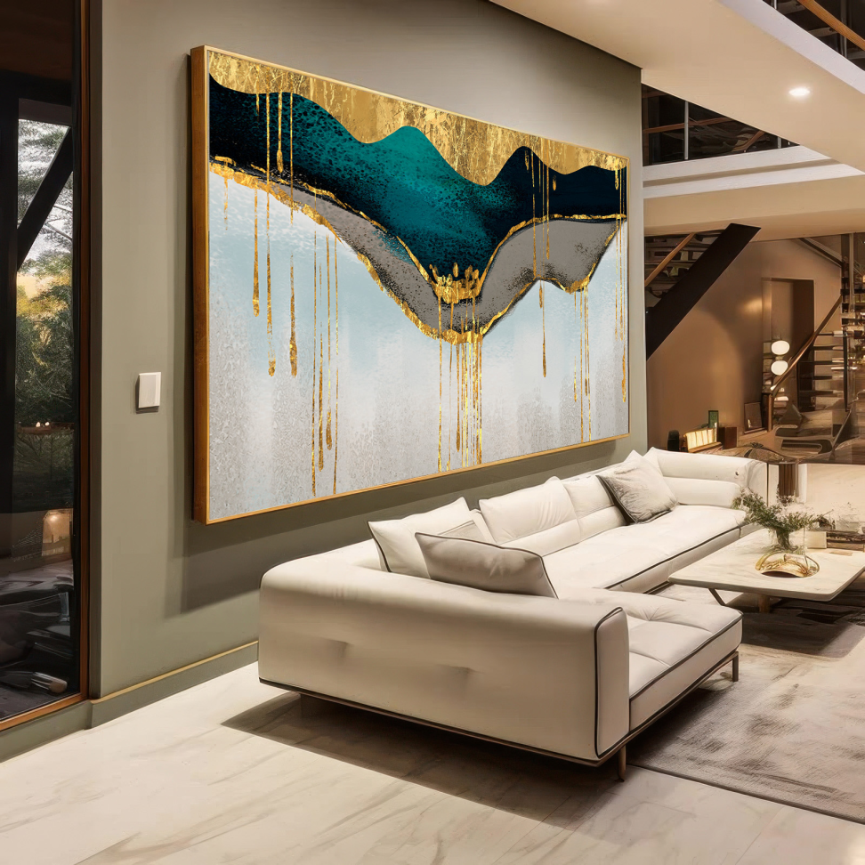 QUADRO EM ABSTRATO DECORATIVO DESIGNER MODERNO - #4