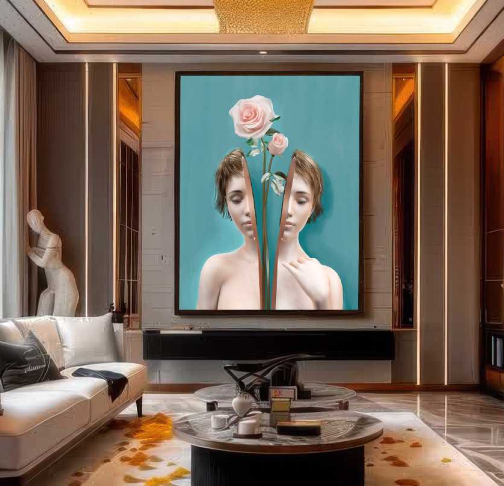 QUADRO EM ARTE MINIMALISTA DIVIDIDA - #4