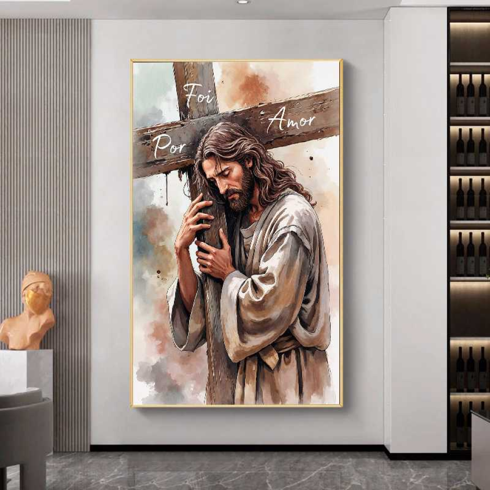 QUADRO JESUS FOI POR AMOR - #4