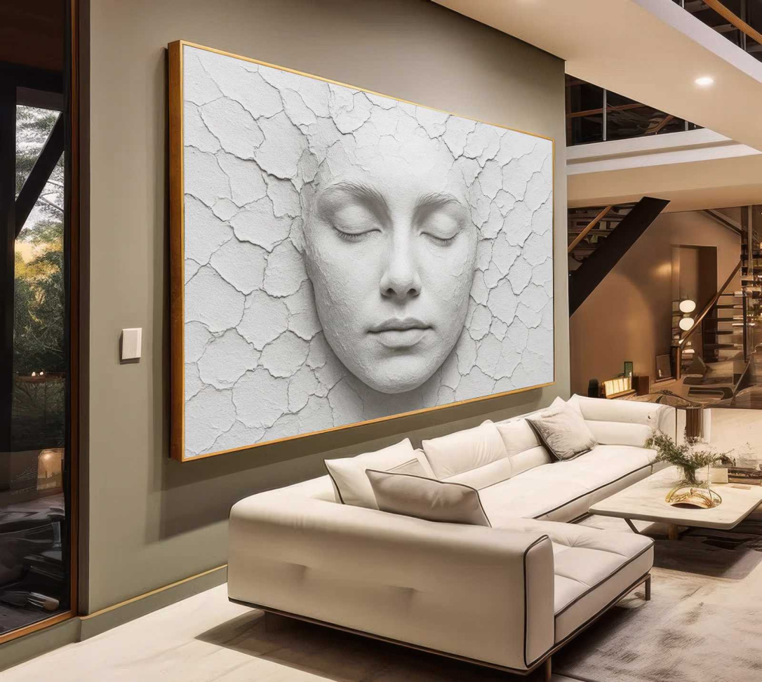 QUADRO O ROSTO EM ILUSTRAÇÃO ABSTRATA - #3