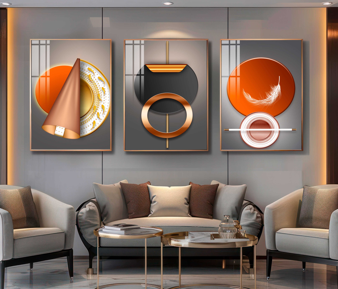 CONJUNTO ILUSTRAÇÃO ARTE LUXO DECOR - #3