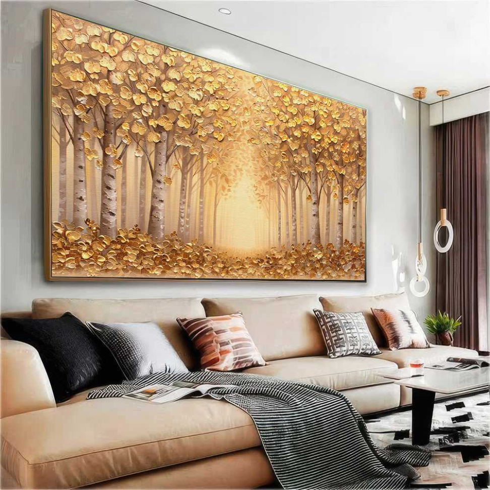 QUADRO ABSTRATO EM PINTURA DE PAISAGEM - #3