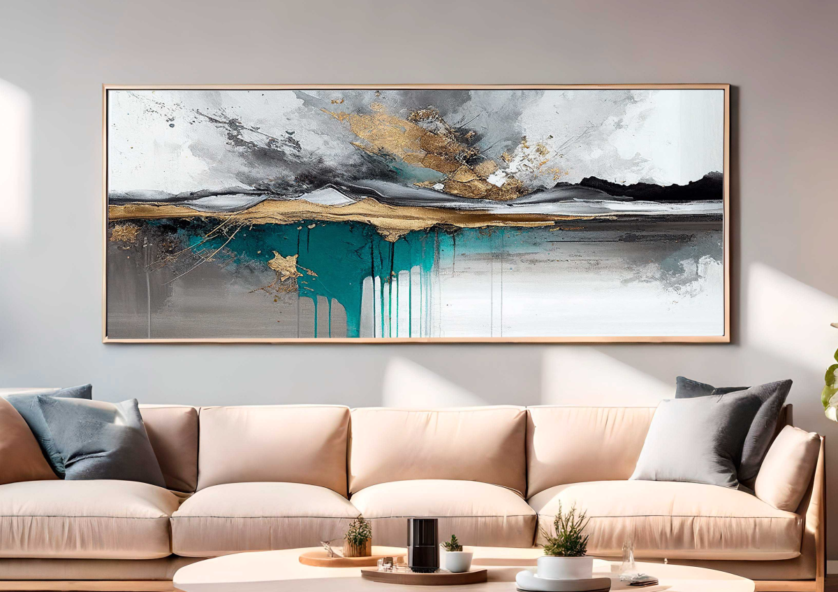 QUADRO  ABSTRATO PINTURA ARTE MODERNA - #4