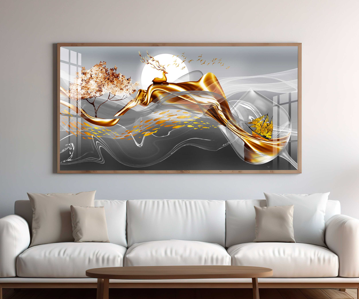 QUADRO ARTE DE DECORAÇÃO ABSTRATO EM 3D DECOR - #5