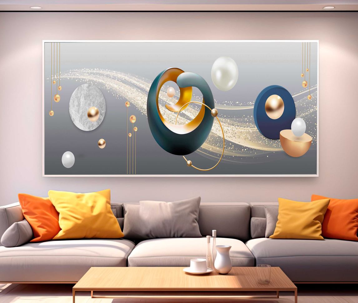 QUADRO ILUSTRAÇÃO ARTE DE LUXO 3D DECOR - #5