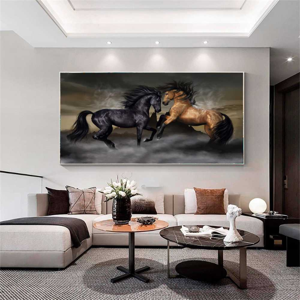 QUADRO ARTE UM CASAL DE CAVALOS - #3