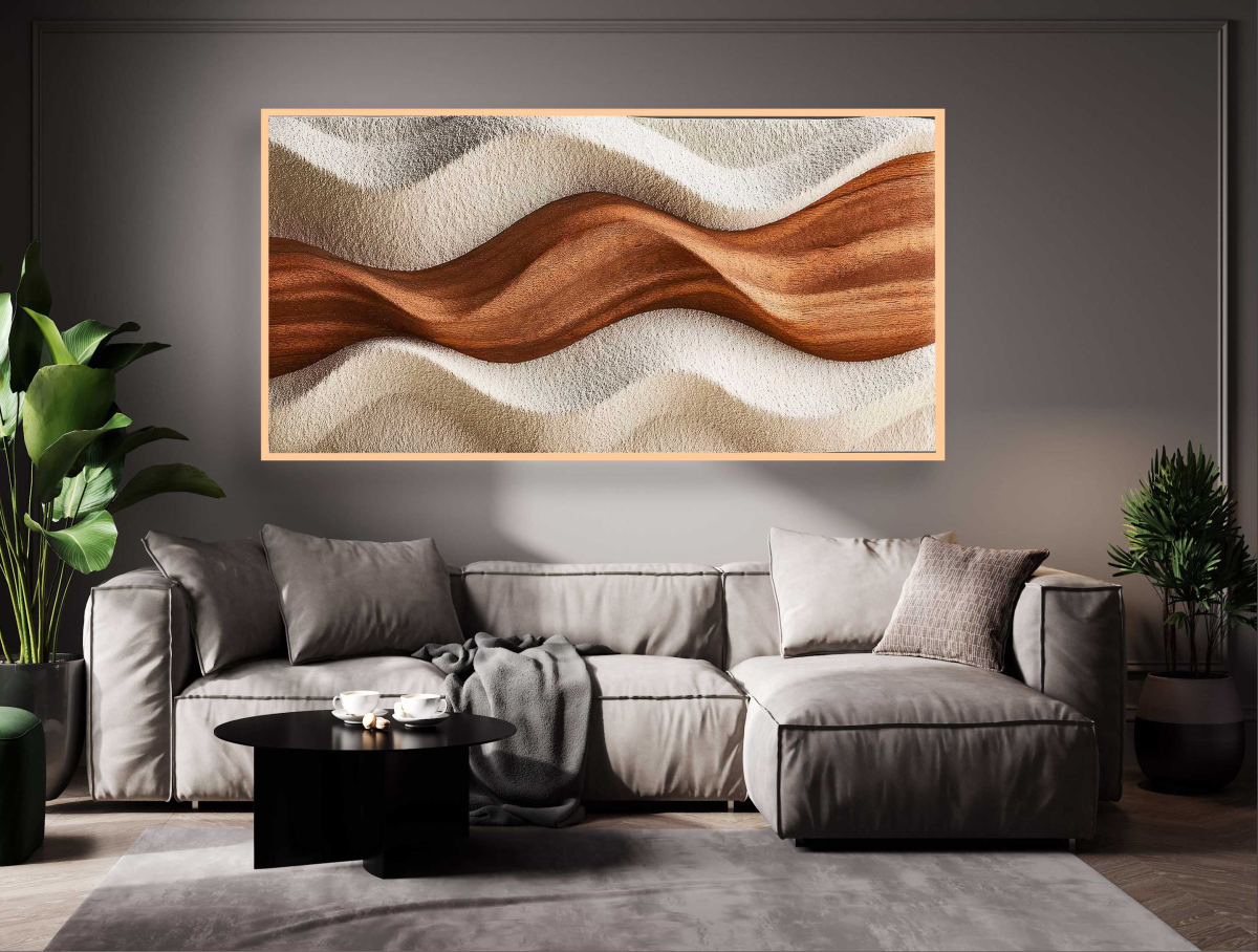 QUADRO EM MODERNA ARTE ABSTRATA DECOR - #5