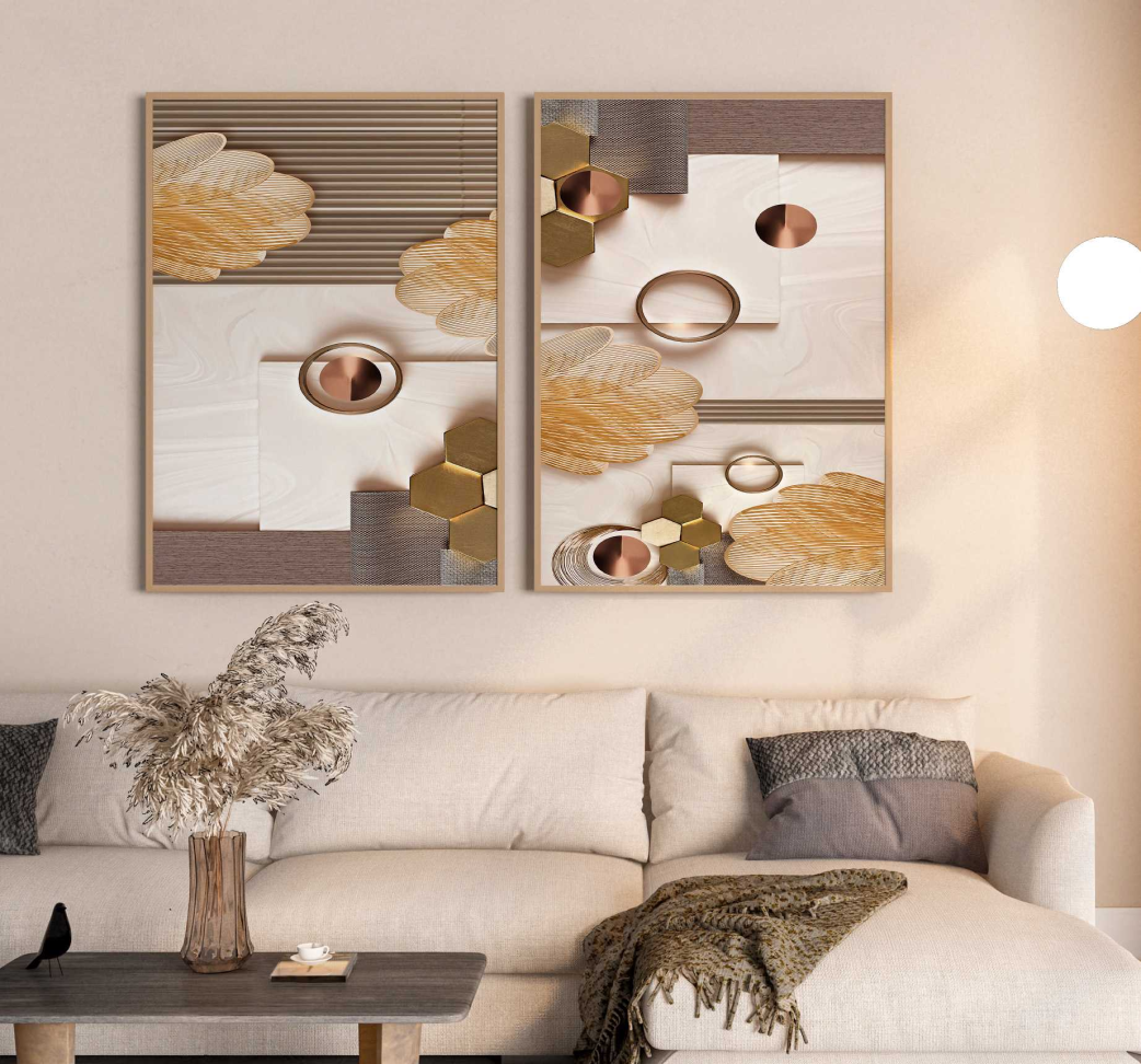 KIT DE DECORAÇÃO ILUSTRAÇÃO EM 3D MODERNO - #2