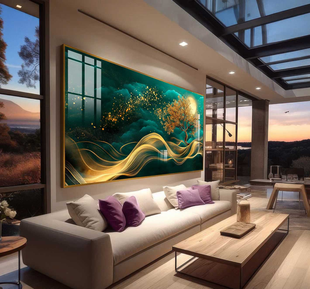 QUADRO ELEGÂNCIA MODERNA EM ILUSTRAÇÃO ABSTRATA - #3